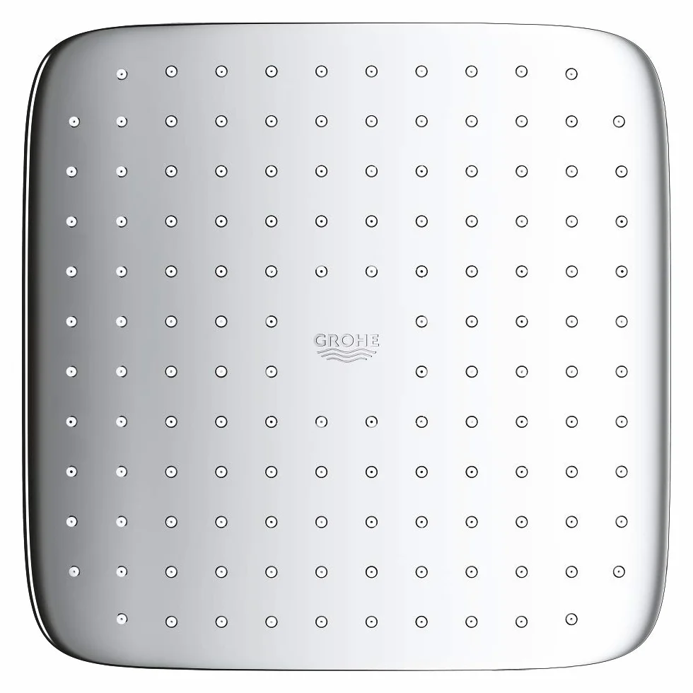 GROHE Vitalio Comfort 250 - głowica prysznicowa 1 rodzaj strumienia (9,5 l/min uchwyt stały przepływ, system odkamieniający, przegub kulowy z kątem obrotowym, chromowana powierzchnia), chrom, 26695000