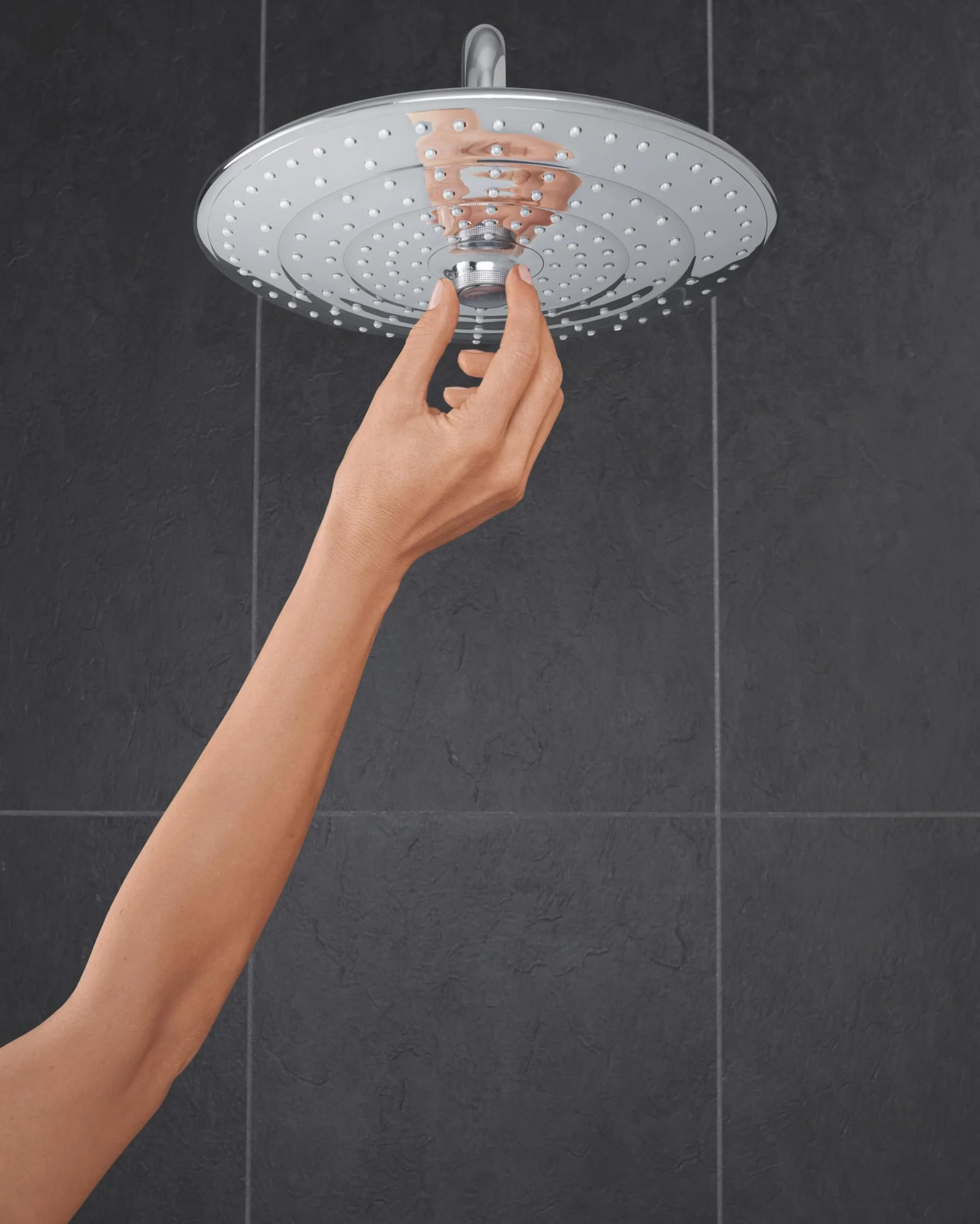 GROHE Vitalio joy 260 – słuchawka prysznicowa (oszczędzająca wodę, 3 rodzaje strumienia, system zapobiegający osadzaniu się kamienia), chrom, 26462000