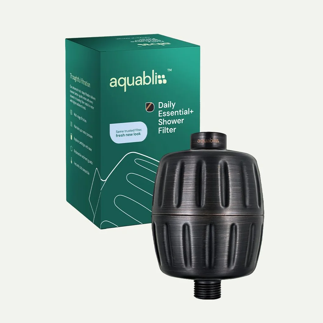 AquaBliss HD HEAVY DUTY Filtr prysznicowy o wysokiej wydajności – najnowsze zaawansowane 30x media filtrujące - uniwersalny wielostopniowy filtr głowicy prysznicowej do chemikaliów, chloru, pestycydów
