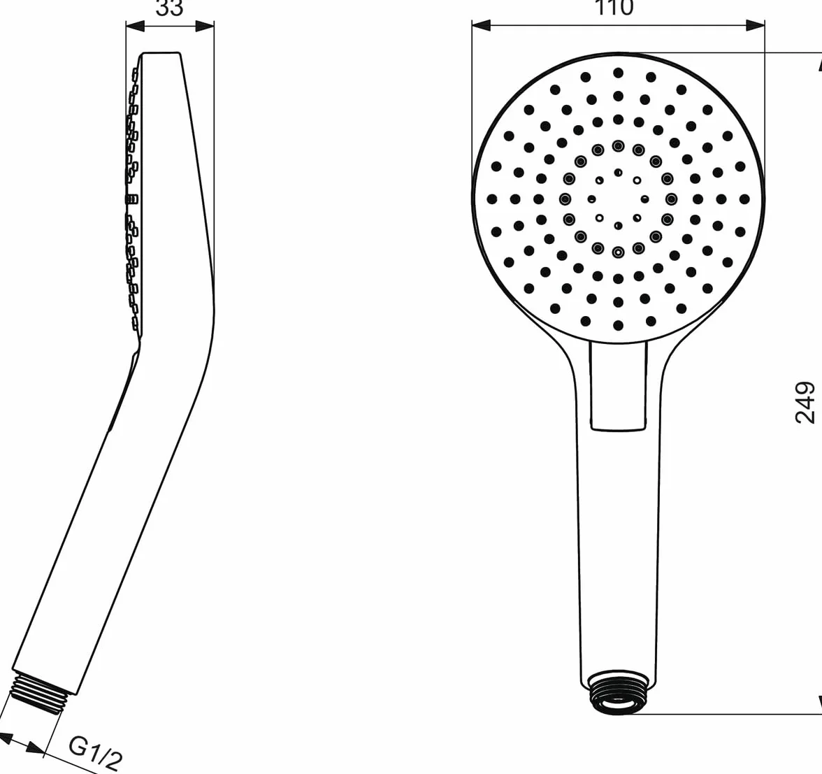 Ideal Standard B2231AA Idealrain Evo słuchawka prysznicowa, chromowana
