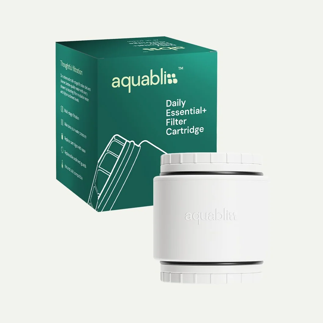 AquaBliss Wielostopniowy wkład zastępczy do filtra prysznicowego HD - 48 x wytrzymała moc detoksykacyjna. Swędzenie pocałunku, łamanie i nudność na pożegnanie. Zmniejsza rdzę, chemikalia, chlor,