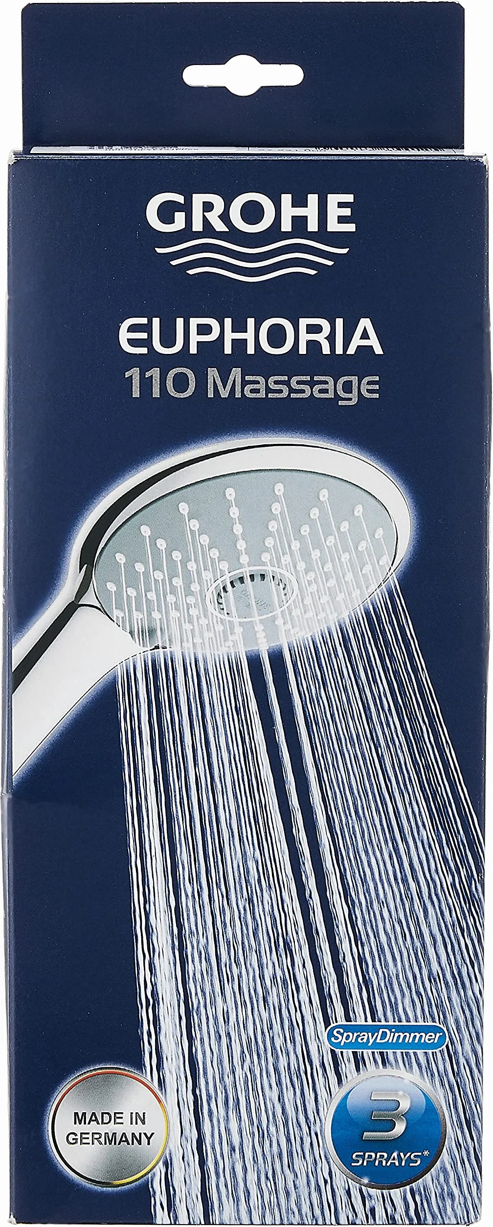 GROHE 27221000 | Euphoria Massage 110 Główka prysznicowa | 3 spraye - Chrom