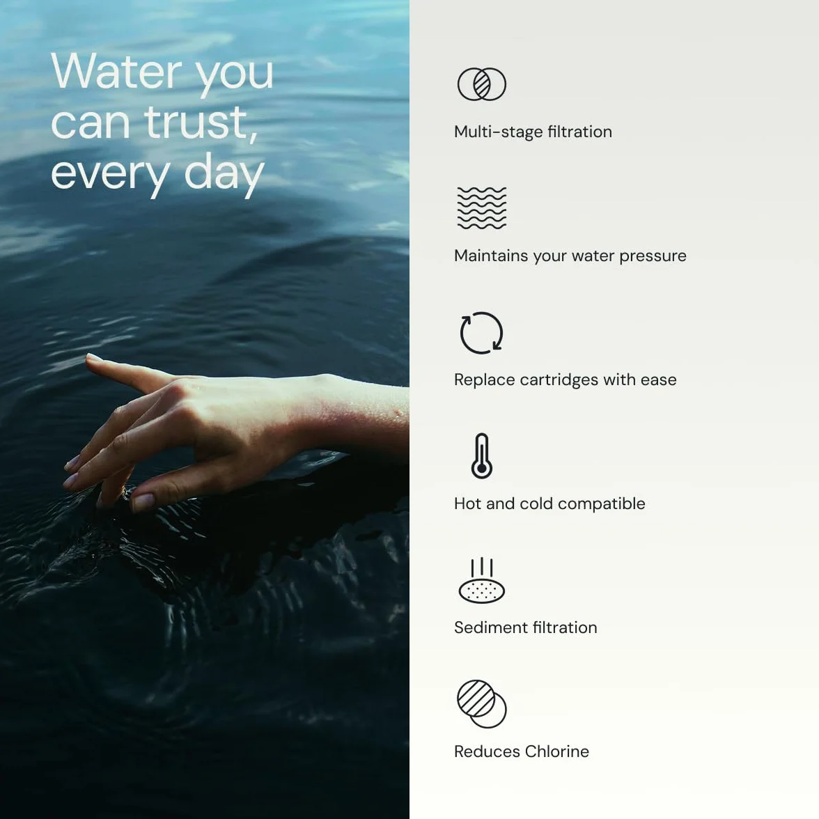 AquaBliss HEAVY DUTY Filtr prysznicowy – zaawansowana 30-krotna filtracja, uniwersalny wielostopniowy filtr prysznicowy redukuje zawartość chemikaliów, chloru i zapachy, szczotkowany nikiel (SF500)