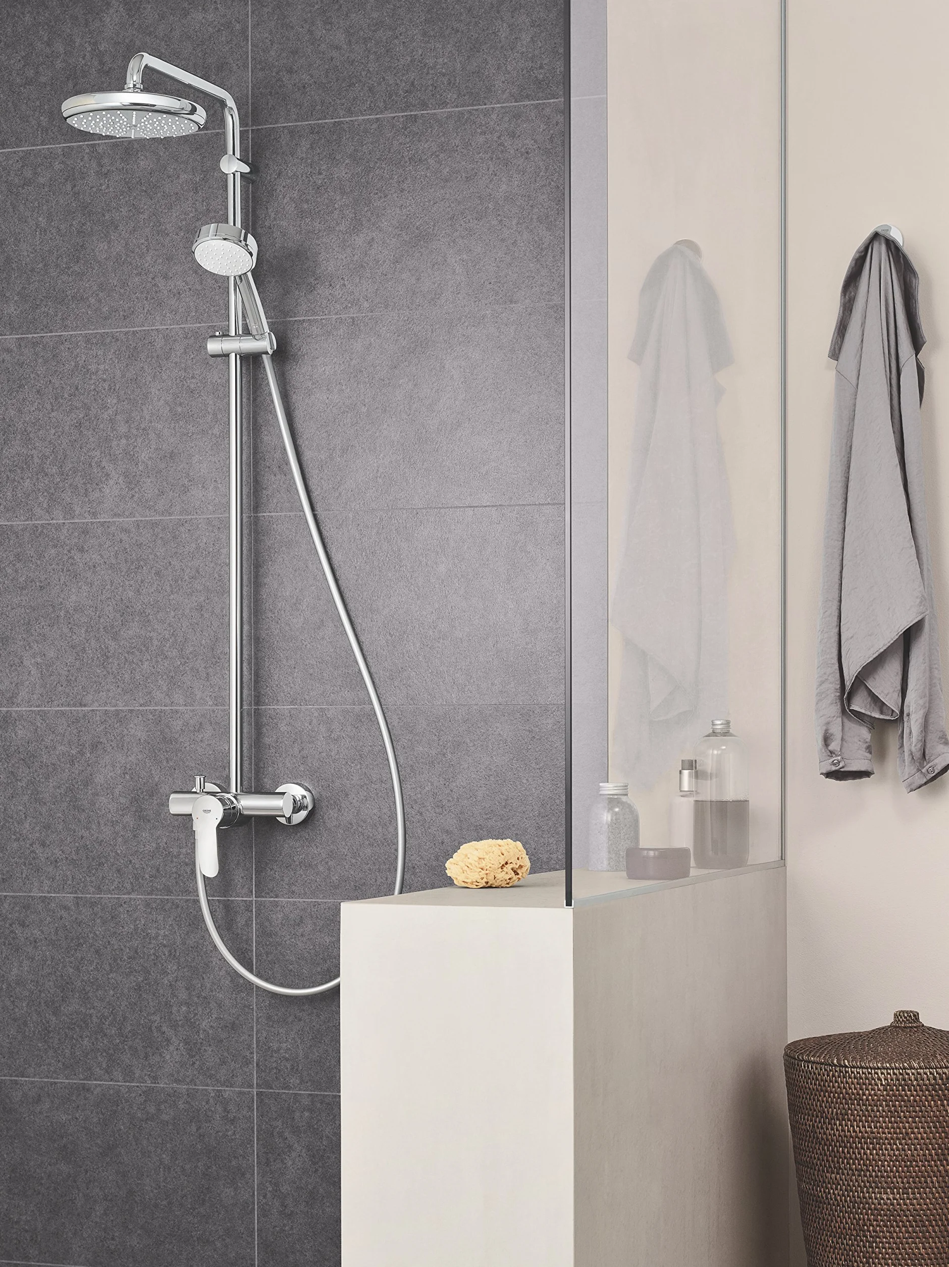 Grohe Tempesta Cosmopolitan System 210 system prysznicowy z bateri? jednouchwytow?, monta? ?cienny - 26224001