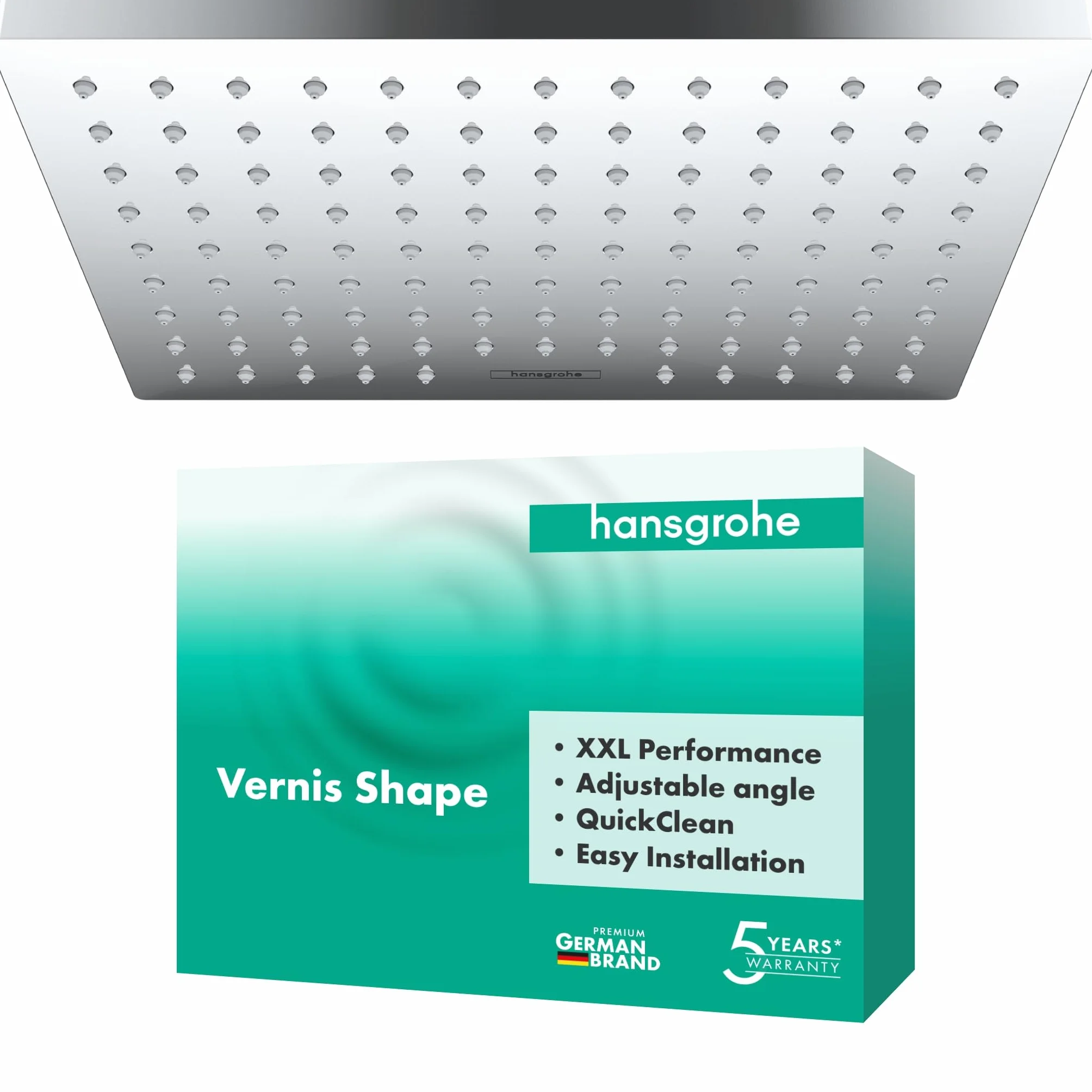 Hansgrohe Vernis Shape Głowica prysznicowa 230 1-strumieniowa, chrom, 26281000