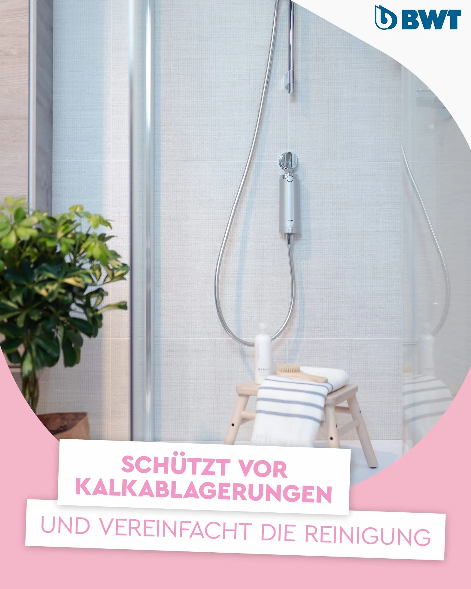 BWT Wkłady filtrujące do systemu filtrów zapobiegających osadzaniu się kamienia Quick & Clean | filtr prysznicowy do pięknej kąpieli bez kamienia przy mniejszym nakładzie pracy przy mniejszym