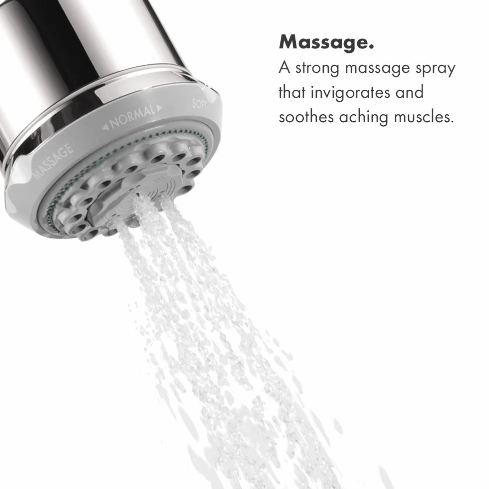 Hansgrohe HG28496001 Clubmaster głowica prysznicowa, chromowana, 10 x 9 x 9 cm