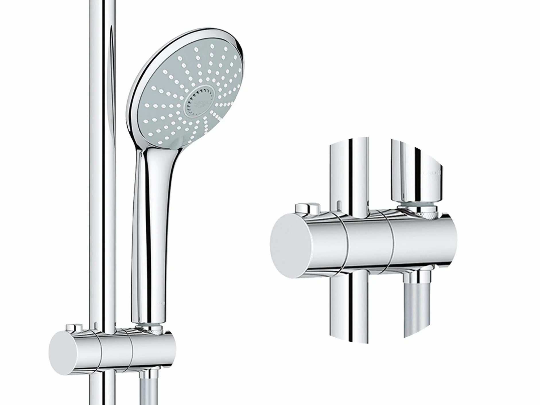 Grohe Euphoria Słuchawka Prysznicowa, Srebrny, 1 Sztuka